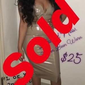 SOLD   Latex Nude 2pc Matching Set